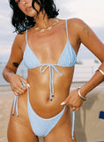 Hot Stuff Bikini Bottoms Blue Glitter