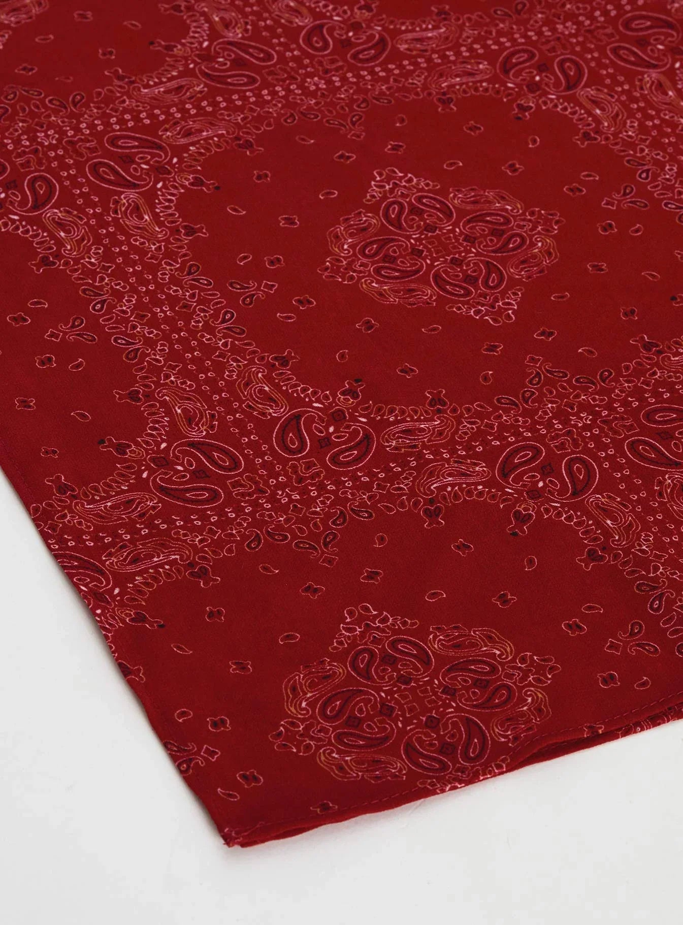 Solara Scarf Red Paisley