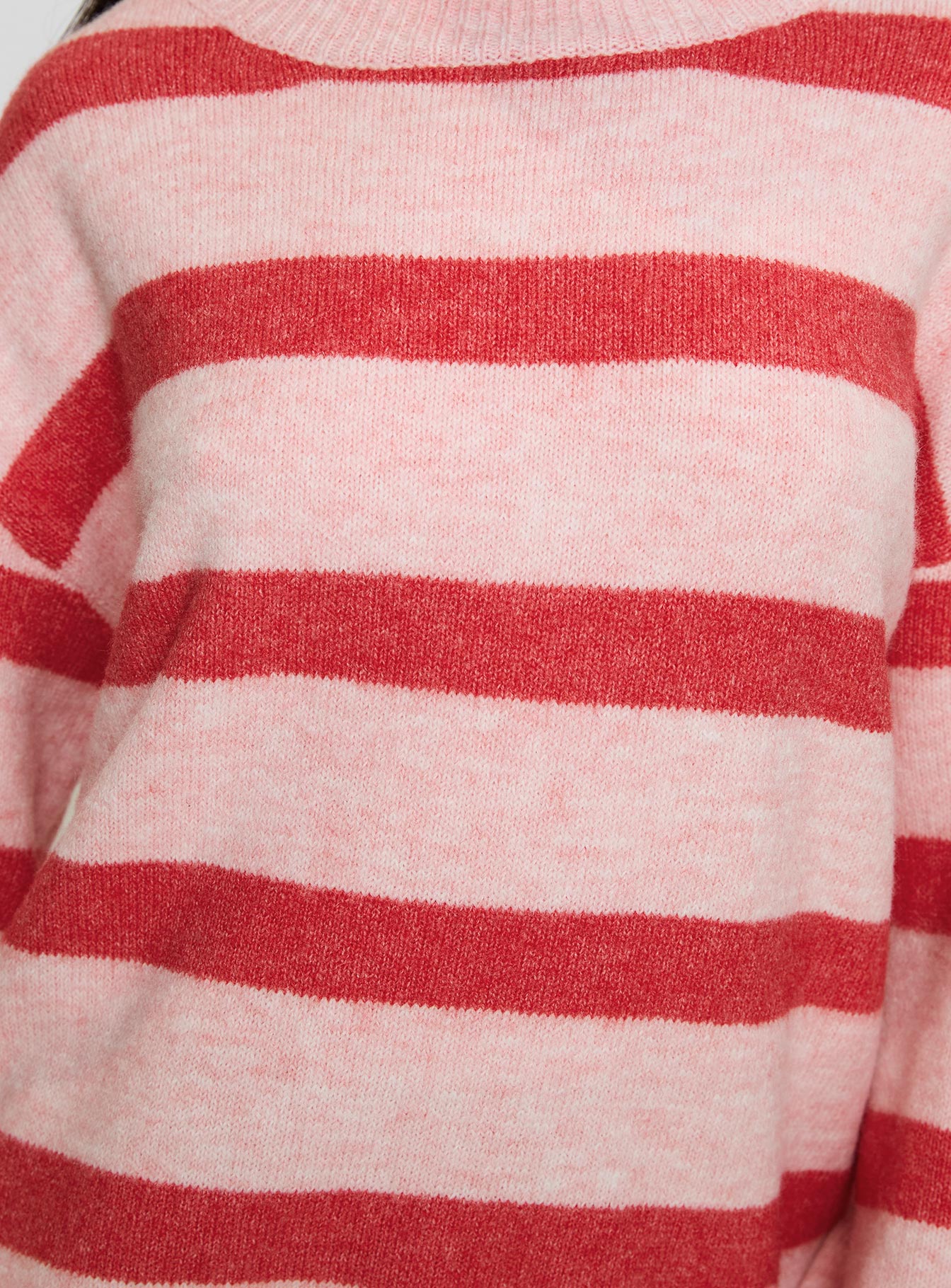 Ryanna Sweater Pink Red Stripe