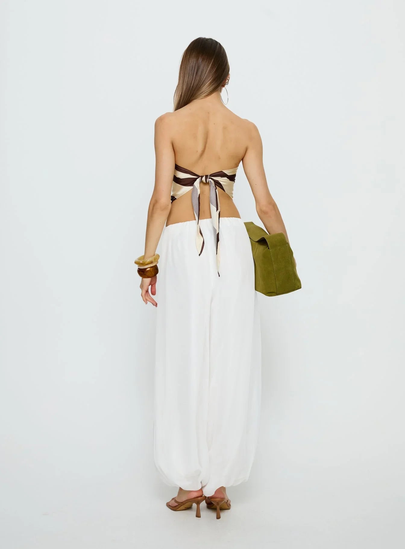 Mirosa Balloon Leg Pants White