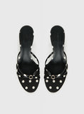 For The Rush Kitten Heels Black Polka