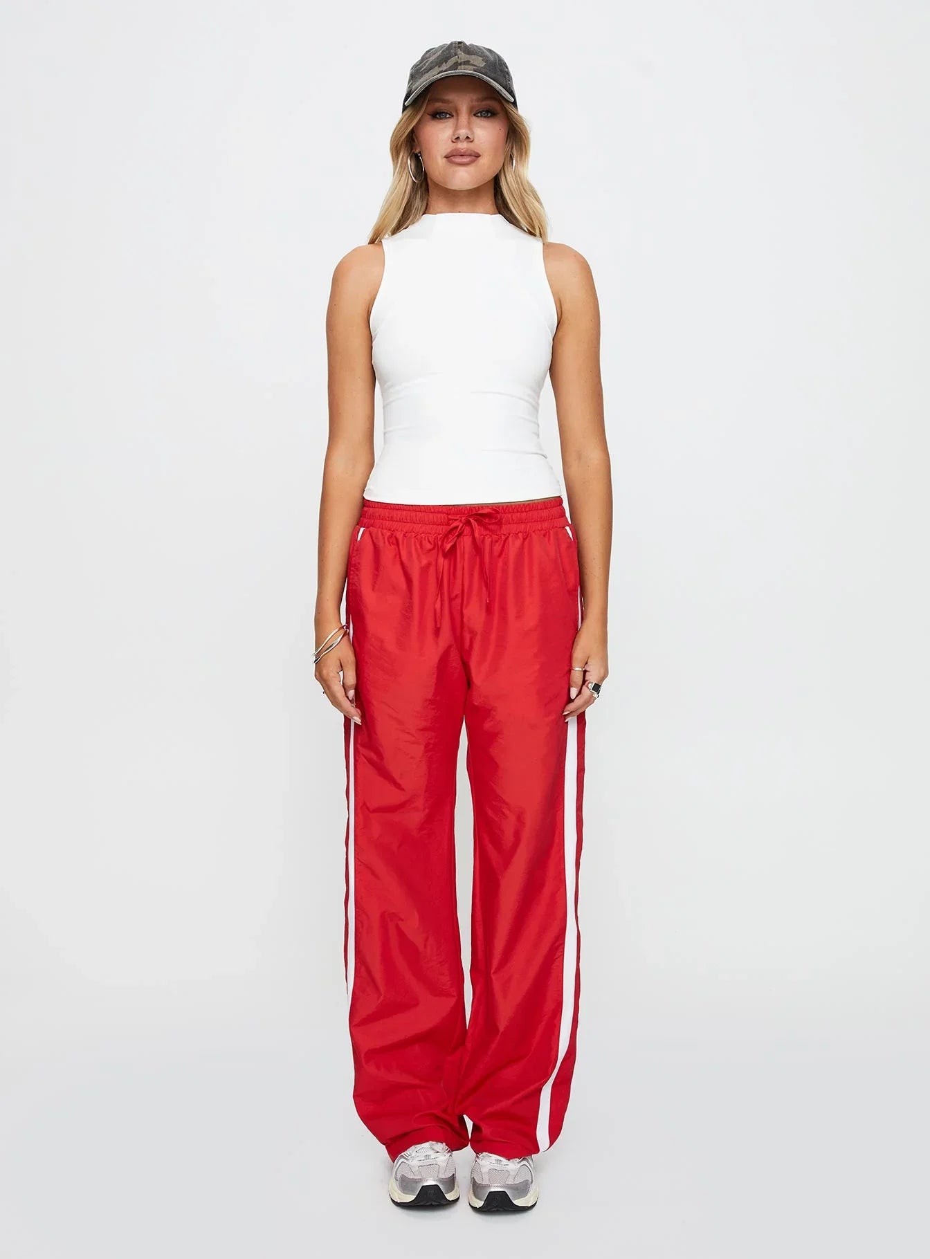 Healing Energy Funnel Neck Top White