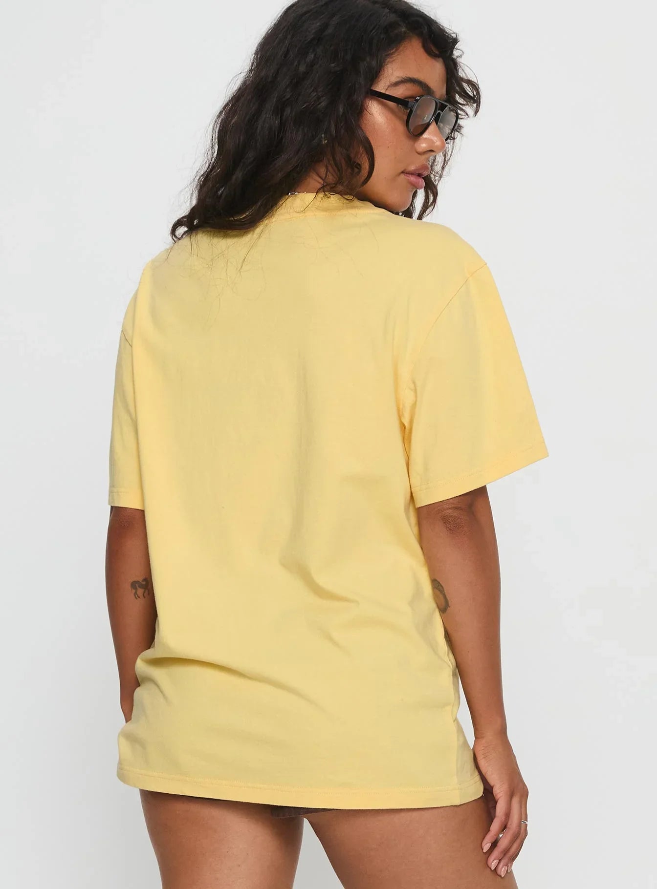 Corvette Legends Oversized Graphic Top Yellow