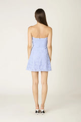 Isla Periwinkle Blue Strapless Mini Dress