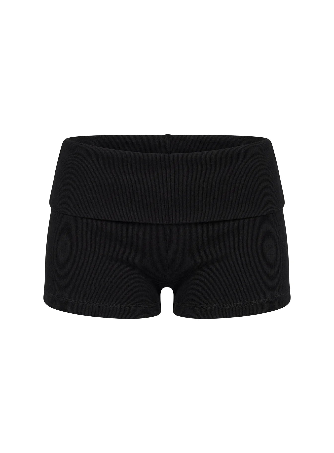Baseline Low Rise Rib Shorts Black