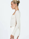 Mavins Long Sleeve Top Beige