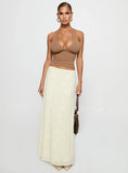 Su Casa Low Waist Maxi Skirt Yellow