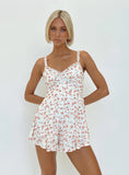 Thunderclouds Romper Pink Floral
