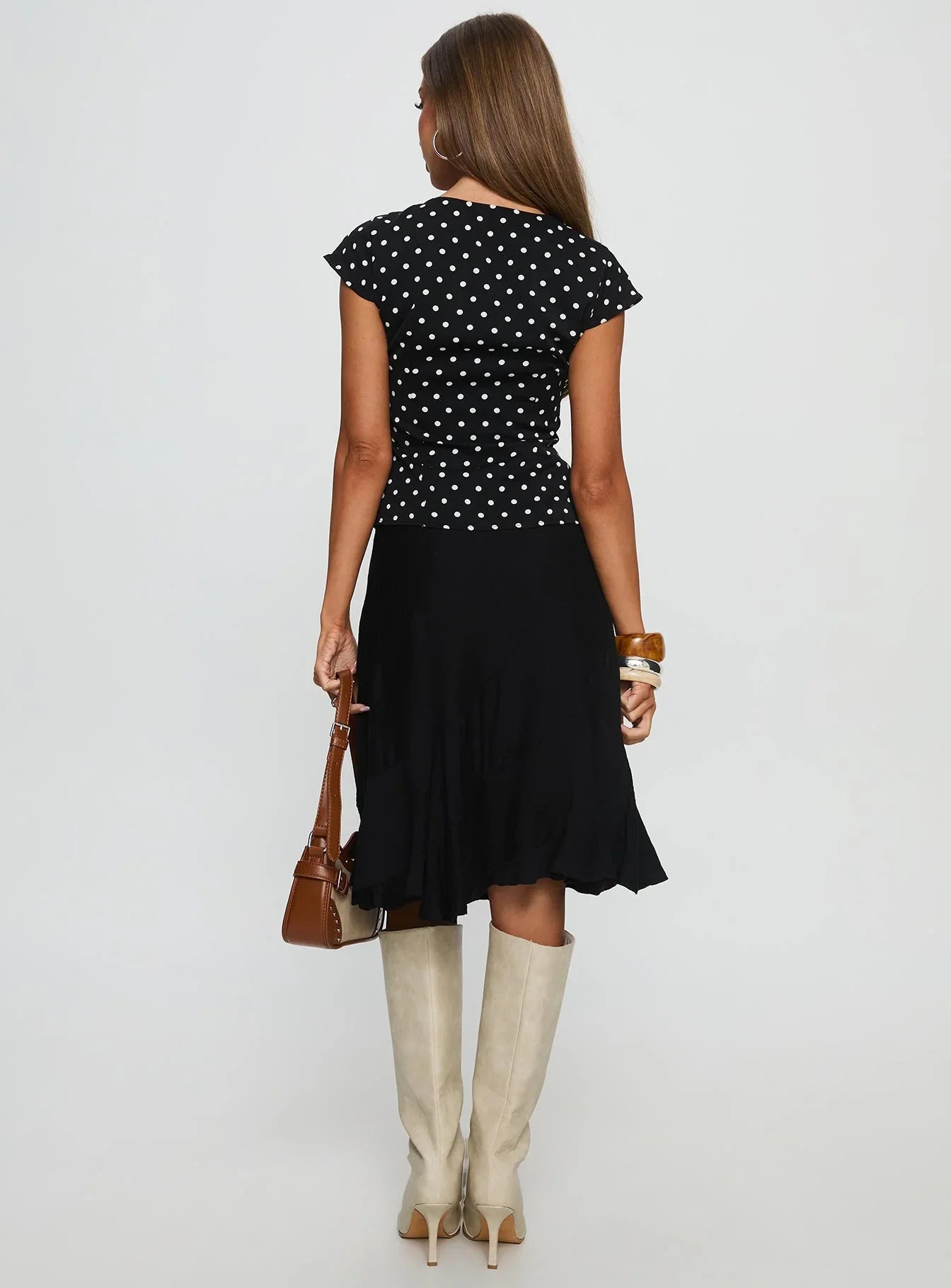 With Kindness Midi Skirt Black