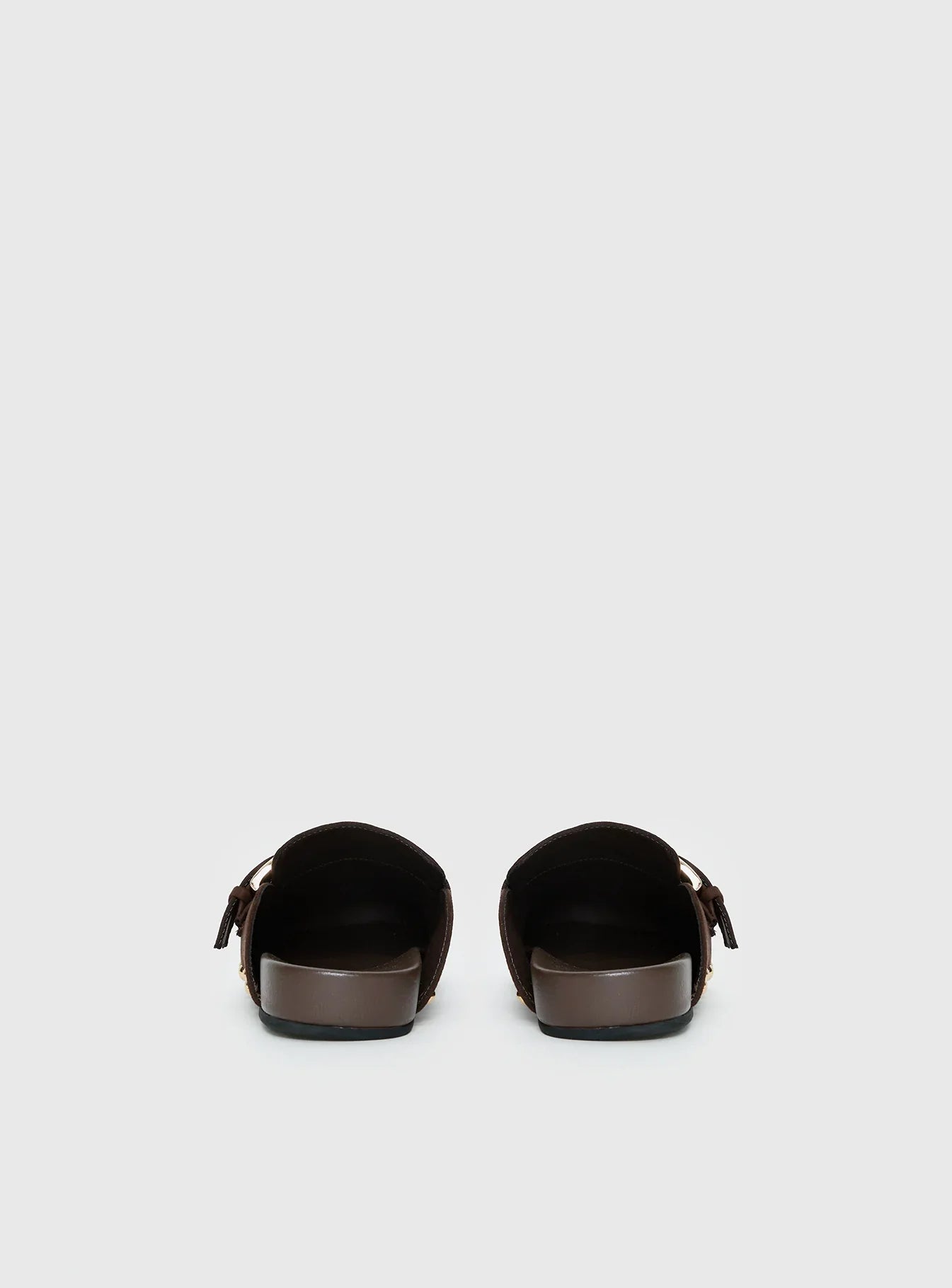Way Life Goes Stud Detail Clogs Chocolate