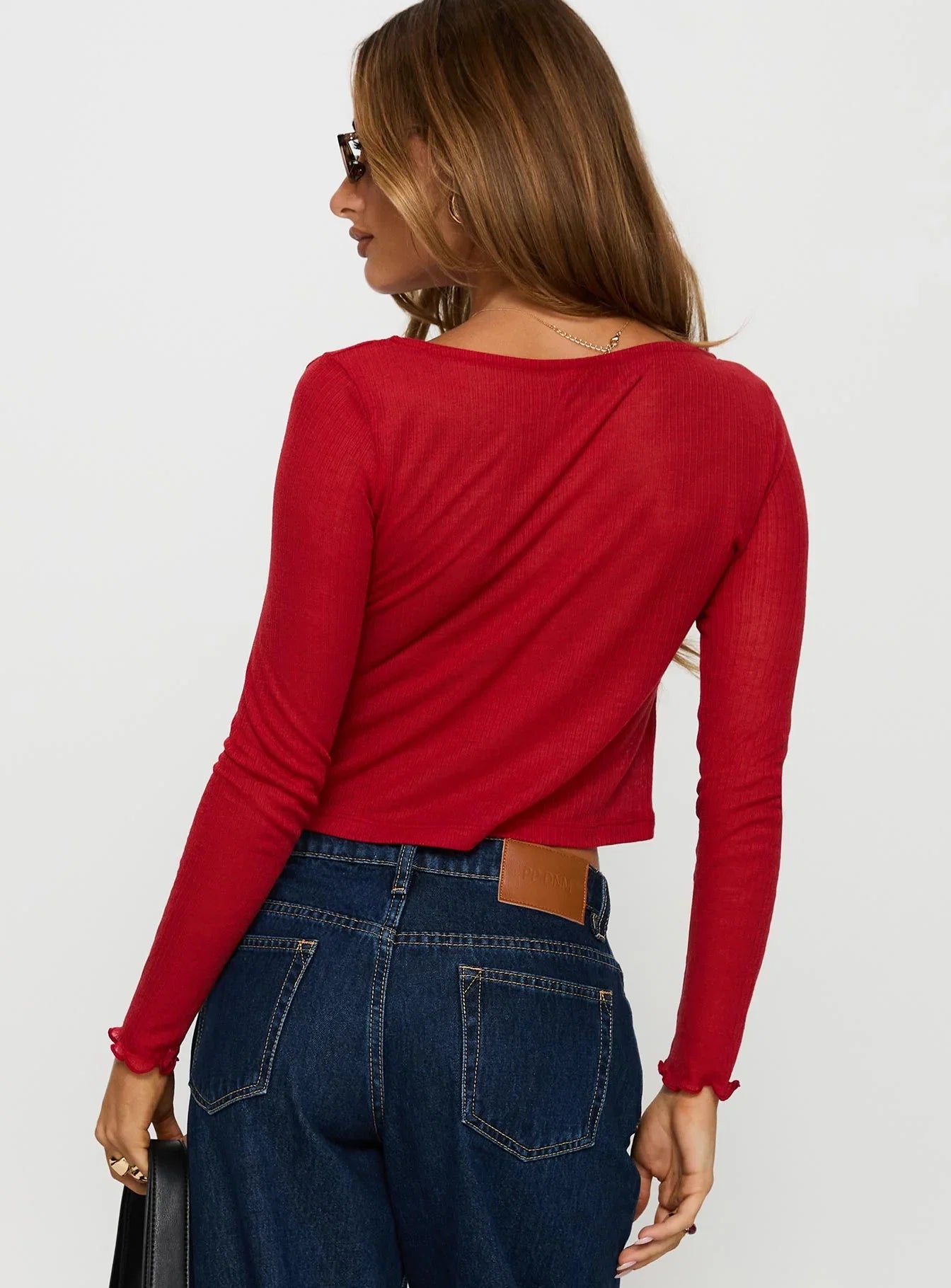 November Long Sleeve Top Red