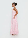 Members Only Maxi Dress Soft Pink Floral