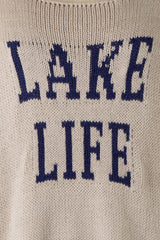 Lake Life Khaki and Navy Sweater