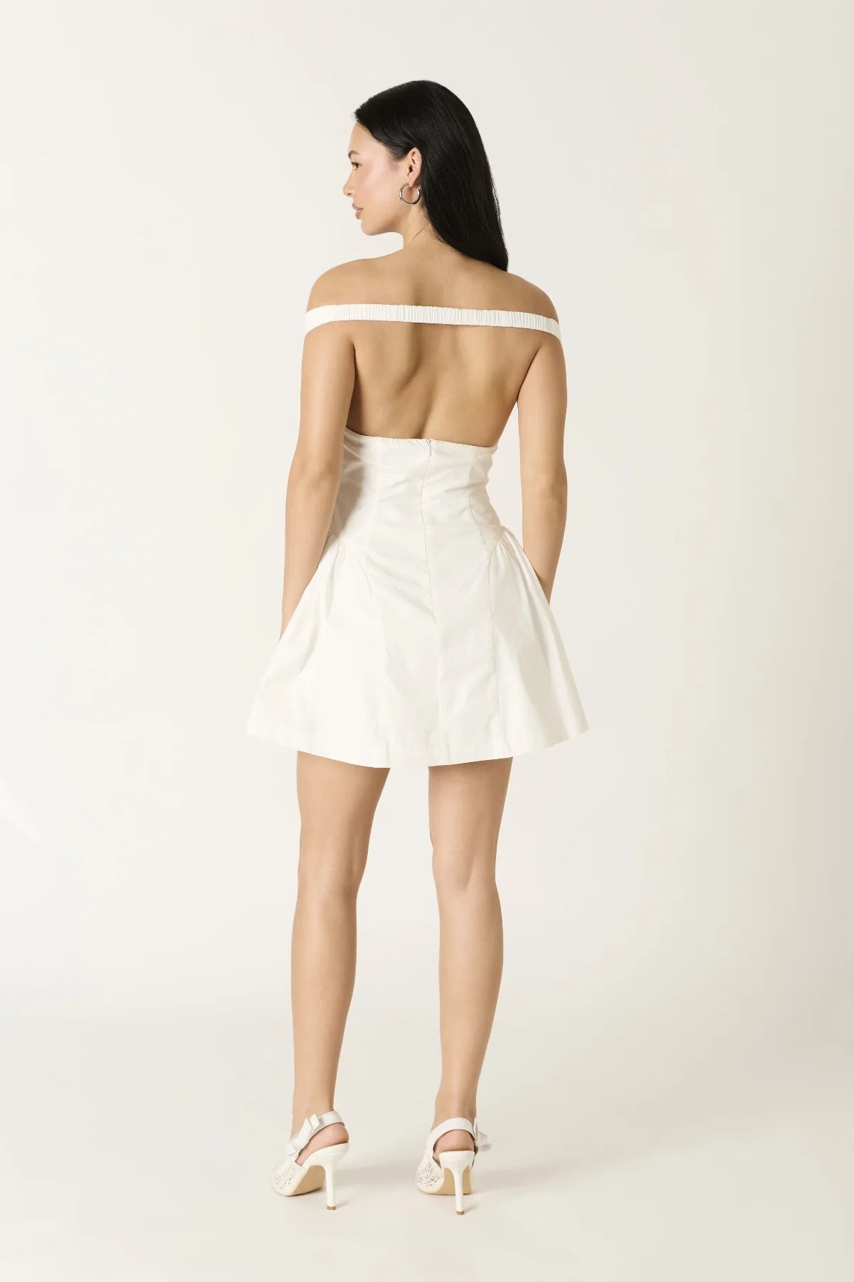 Althea White Off Shoulder Mini Dress