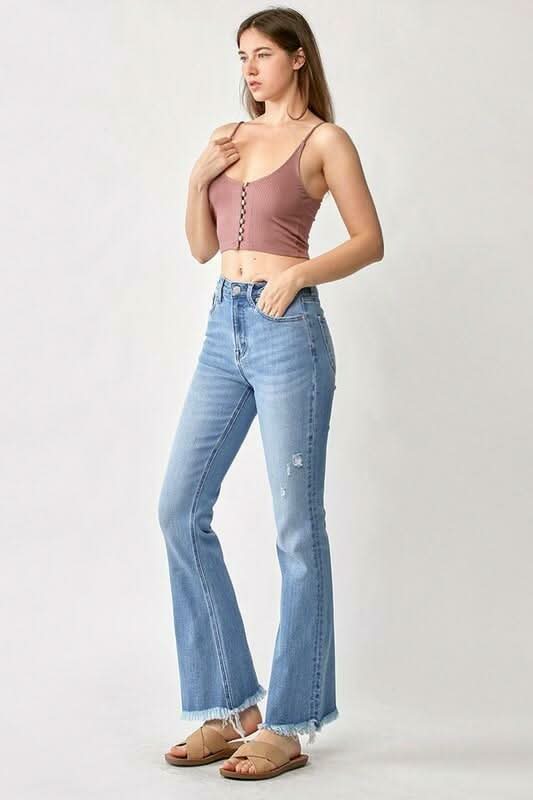 Walk Away Vintage Wash Flare Jeans