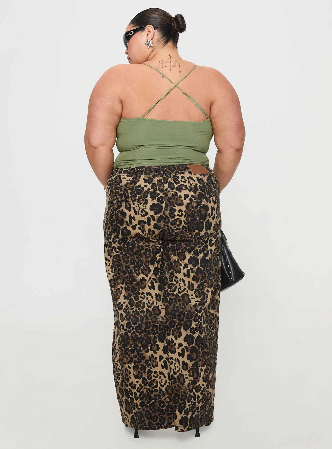 Pantar Low Rise Pants Leopard Curve