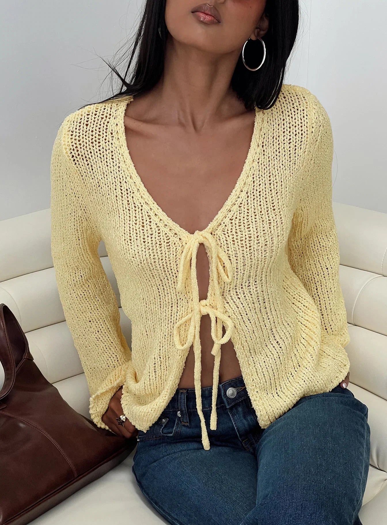 Swain Knit Cardigan Lemon