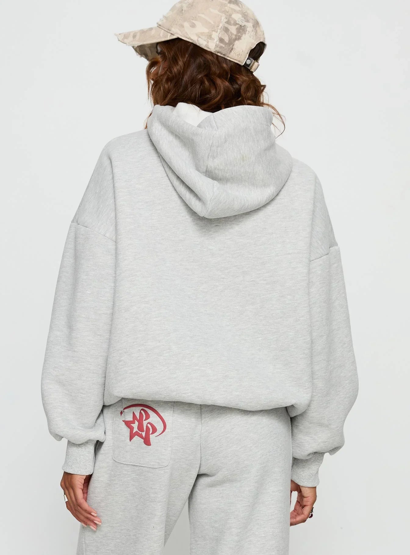 Princess Polly Stargirl Hoodie Grey Marle
