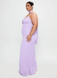 Jadira Scarf Maxi Dress Purple Curve