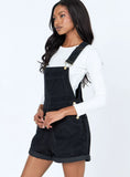 Kacey Short Overalls Black