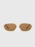 Elegance Sunglasses Gold Brown