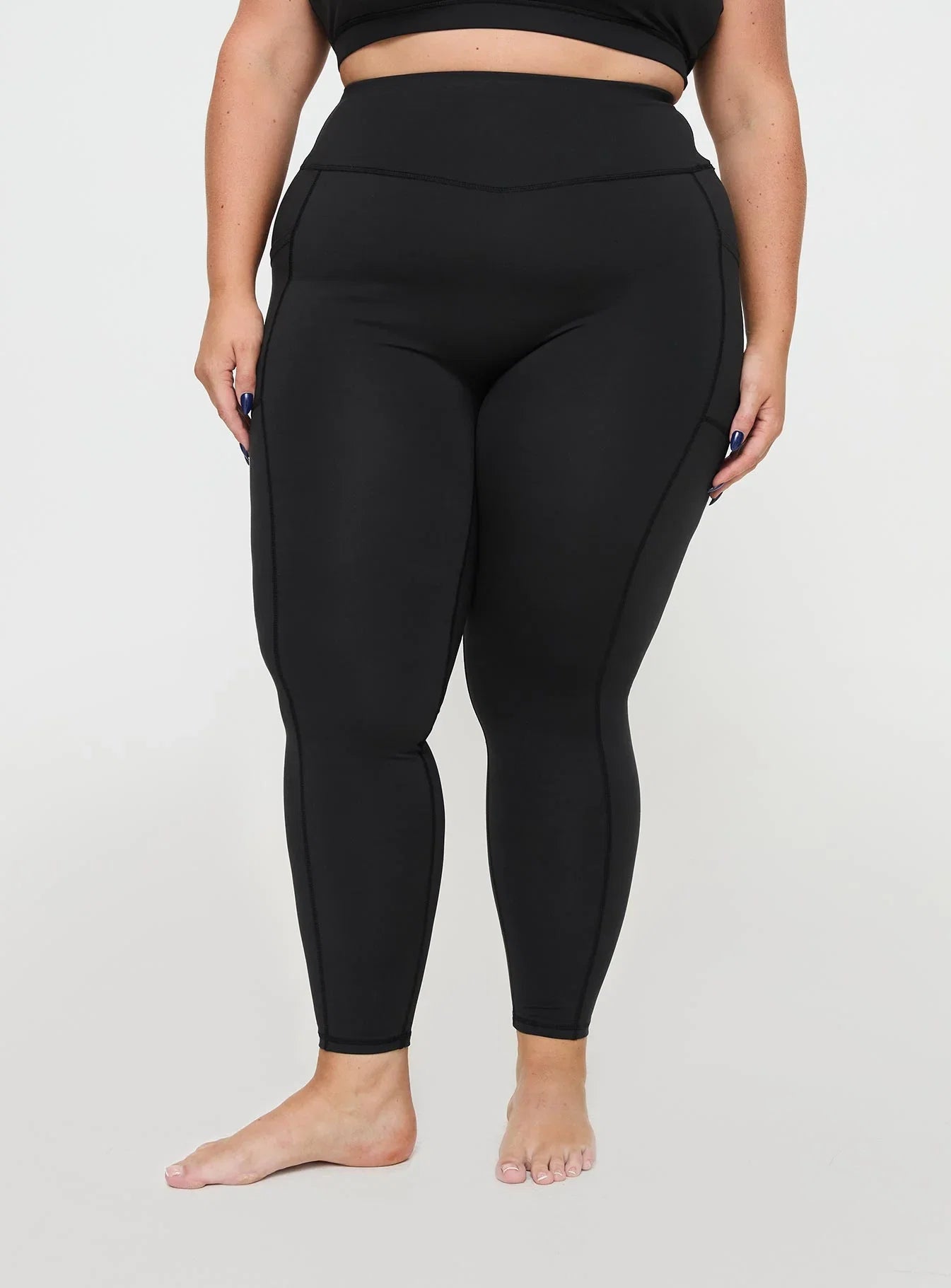 Unstoppable Activewear 7 8 Leggings Black Curve