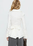 Shapeshifter Twist Long Sleeve Shirt White