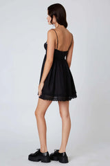 Frankie Black Bustier Mini Dress