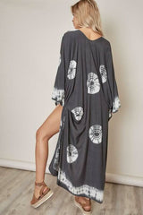 As You Wish Charcoal Tie Dye Kimono