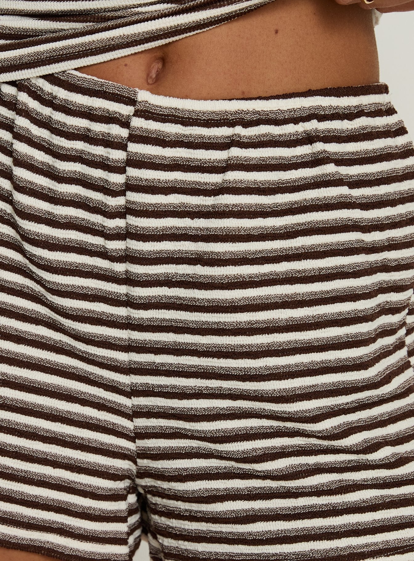 Socorro Shorts Brown Stripe