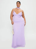 Jadira Scarf Maxi Dress Purple Curve