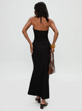 Rapture Halter Maxi Dress Black