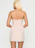 Angeletta Mini Dress Pink Floral
