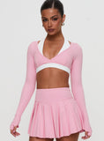 Vitality Long Sleeve Active Crop Pink