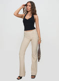 Kinkirk Flared Pants Taupe Petite
