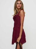 Dwyer Mini Dress Burgundy