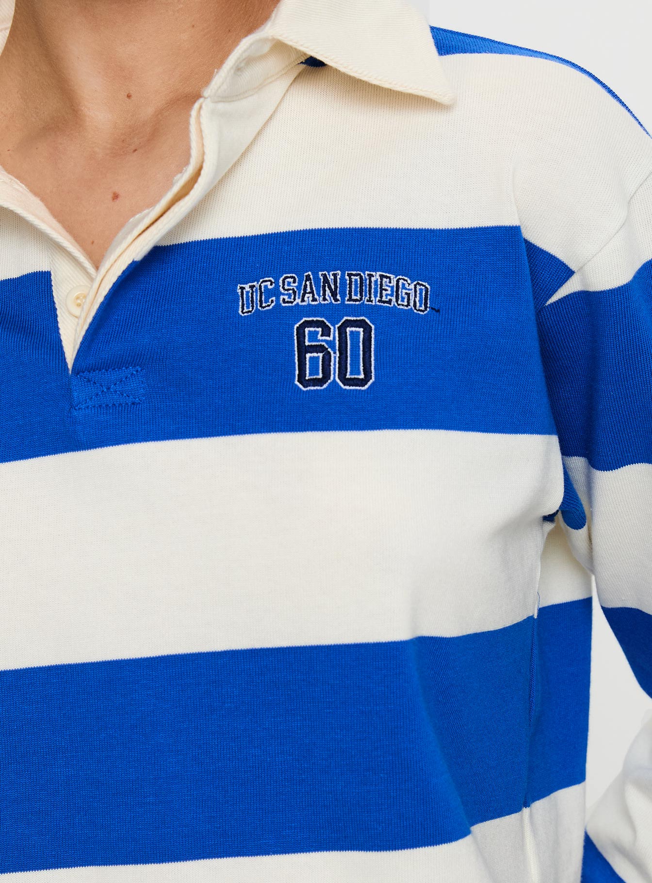 UCSD Rugby Polo Navy White