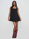 Swing Mini Dress Black Petite
