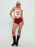 USC Old School Mini Short Cardinal