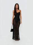 Yvanna Lace Maxi Dress Black