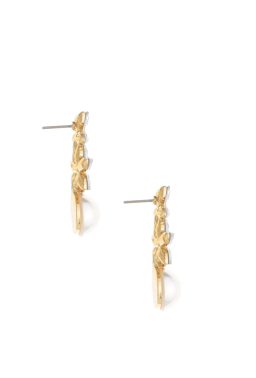 Ettika Best Day Crystal and Pearl Earrings