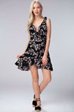 Garden Party Floral Print Ruffle Dress