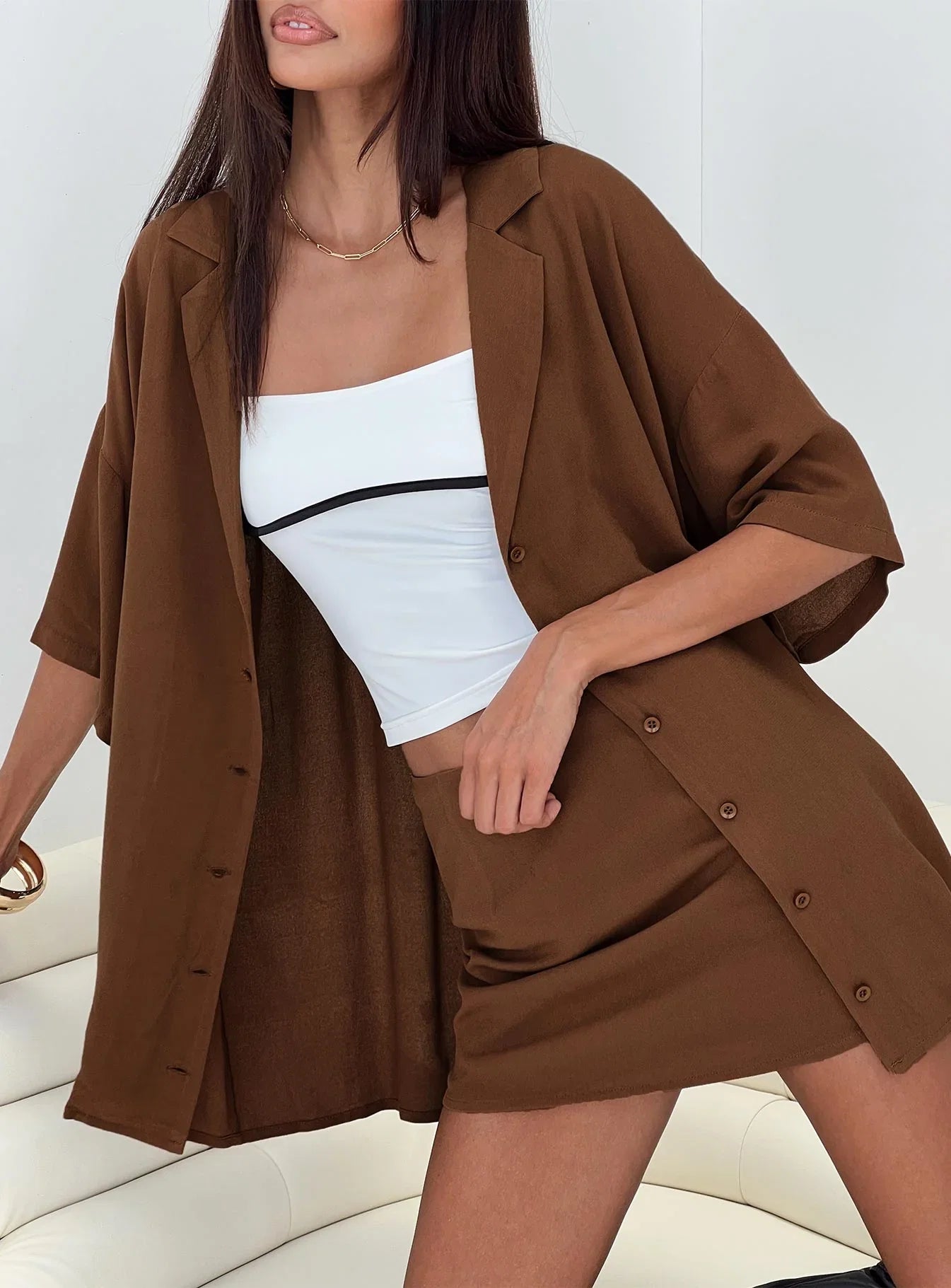 Caraliia Shirt Brown