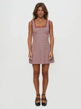 Dasha Mini Dress Red Check Petite