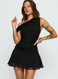 Emiline Off Shoulder Playsuit Black