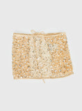 Sonique Sequin Crochet Sarong Gold