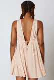 Sanibel Island Peach Speck Print Swing Dress