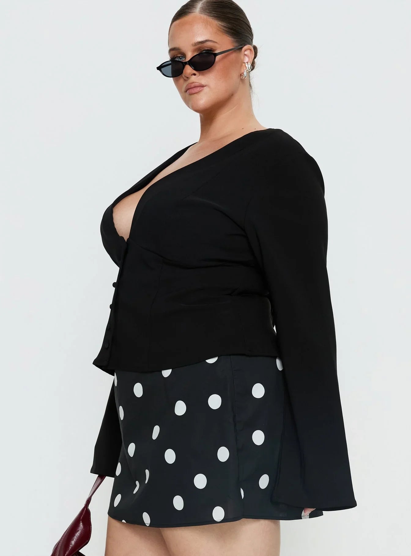 Serefina Long Sleeve Top Black Curve