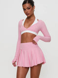 Dynamic Pleat Active Skort Pink