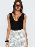 Lamira Plunge Bodysuit Black